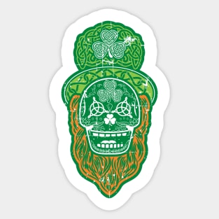 Celtic Sugar Skull (multi-color) Sticker